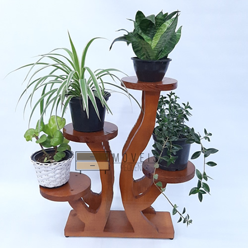 suporte para plantas Prateleiras decorativa madeira para varanda suporte flores rack de plantas modelo 101
